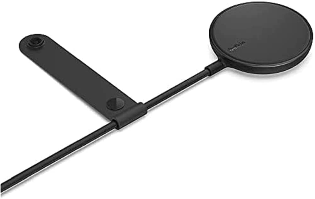 Belkin Cargador Magsafe, Cargador Inalámbrico (Con Cable Extralargo de 2 m para la Serie iPhone 14, iPhone 13 y Otros Dispositivos Compatibles con MagSafe, Adaptador de CA No Incluido), Negro