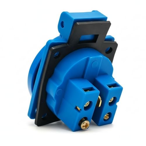 Image of Schuko Socket IP54 for European Plugs | Type F Power Socket | 16A 250V AC | Ideal for Home, Office & Industrial Use (2Piece Panel Socket)
