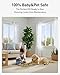 FLOWORLD Fiddle Leaf Fig Tree 6ft Tall Artificial Tree in Plastic Pot Fake Ficus Lyrata Plants with 184 Decorative Fiddle Leaves Faux Fig Trees for Home Office Living Room Decor Indoor Outdoor