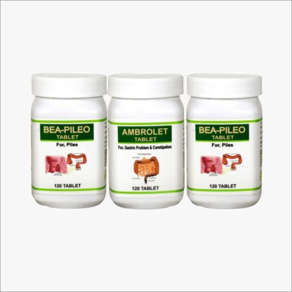 Buy Sunshine Ayurvedic Piles Care Kit..BEAPILEO Tablet For hemorrhoids &Anal Fissures Pack of
