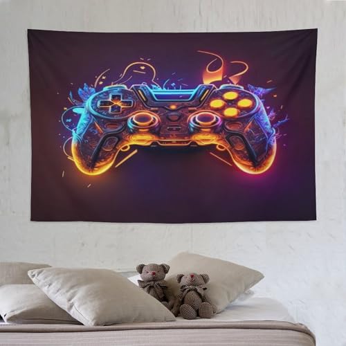 Contrôleurs de jeu tapisserie décorative grand format pour studio de joueur ou dortoir