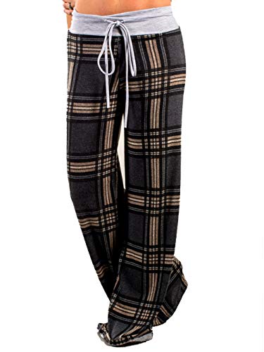 Pantalon de pyjama femme fluide ample imprimé fleuri lounge pants chic