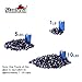 Stanbroil 10-Pound Fire Glass Diamonds - 1/2 inch Luster Fire Glass for Fireplace Fire Pit and Landscaping, Royal Cobalt Blue Luster