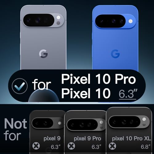 Image of JETech Cover Case for Google Pixel 10 /10 Pro 2025, Non-Yellowing Shockproof Bumper Protective Phone Cover, Anti-Scratch Hard PC Back (Indigo)