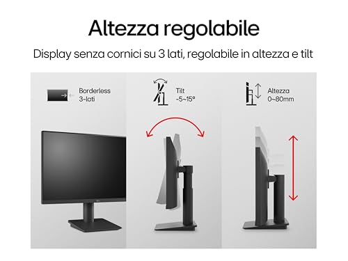 Image of LG 27MS550-27 Inch IPS Full HD (1920 x 1080) Monitor, 5ms, 100Hz, HDMI X 2, in-Built Speaker, Tilt & Height Adjustable Stand, Virtual Borderless, Flicker Safe, Reader Mode,OnScreen Control- Black