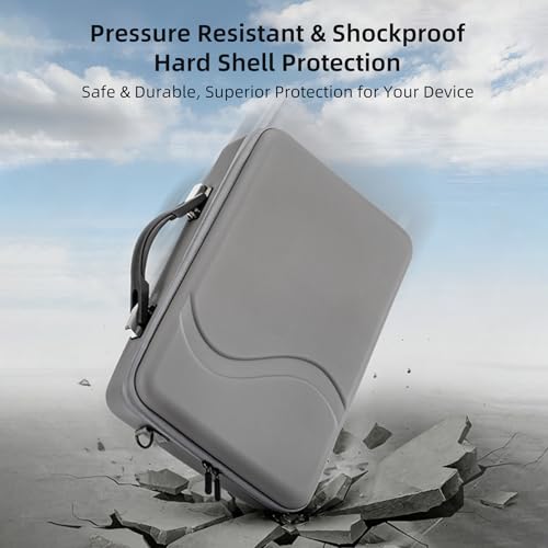 Image of RS 5 Carrying Case for DJI Ronin RS 5 Accessories, Portable PU Leather Protective Hard Shell Storage Case Travel Shoulder Bag for DJI Ronin RS 5 Combo Gimbal Stabilizer, Waterproof and Shockproof