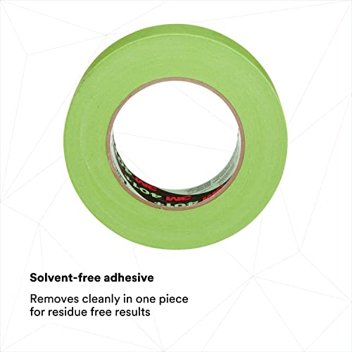 Image of 3M High Performance Green Masking Tape 401+, Superior Adhesion, Clean Removal, Highly Conformable, Paint-Bleed Resistant, 36 mm x 55 m, Individually Wrapped Roll, 1 Each
