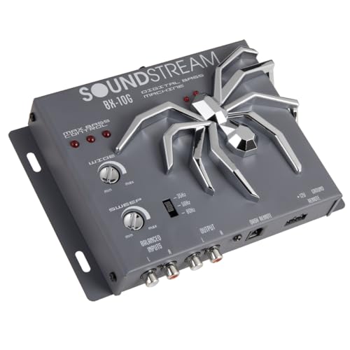 SOUNDSTREAM BX-10X Colors | Bass Processor - Digital Sound Restoration, Maximizer and Reproducer - Car Audio Booster, Color Variations (Grey) - Thumbnail 2