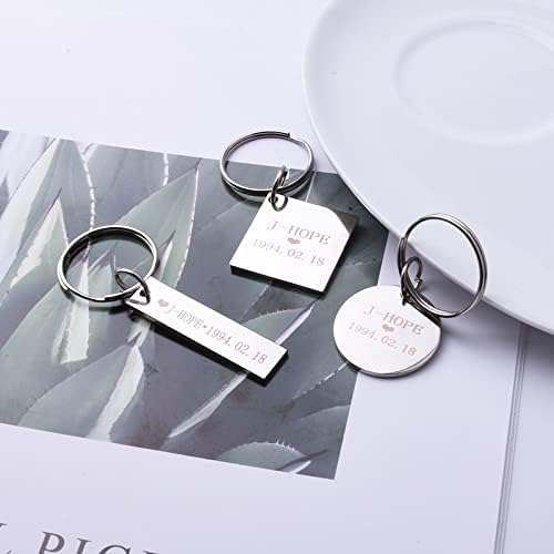 Miniatura 6 de Llavero BTS Bangtan Boys Army Jewelry of Lover Fans regalo ARMY Bangtan Boys llave de acero inoxidable regalo de cumpleaños