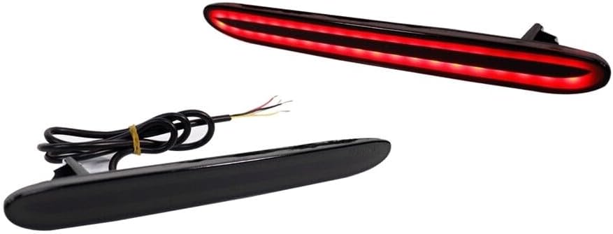 Smoke Rear Bumper Reflector Tail Brake Signal Lights for Honda Accord 2004-2008|Honda CR-V 2005-2006|Honda Element 2009-2011|Honda Odyssey 2007-2008|for Acura TSX 2004-2008 WEF1048
