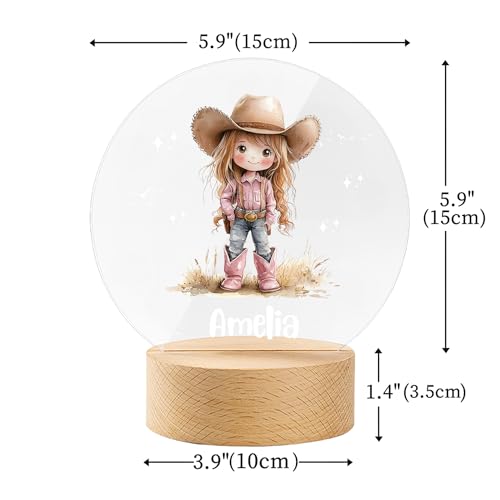 Lámpara de noche personalizada con base de madera de haya miniatura 2