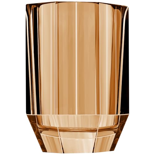 Woration Drinking Glasses Crystal Water Tumblers, Heavy Duty Clear Diamond Design Glassware Juice Cups for Beverages Beer Bourbon Cocktail Table Decoration