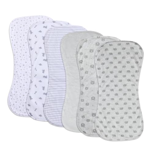 Image of Gelisite 6 Pack Cotton Baby Burp Cloths Extra Absorbent Soft for Baby Boys and Girls