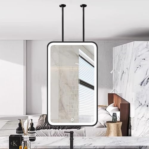 Miroir de plafond en métal haut de gamme et son éclairage LED modulable - 2