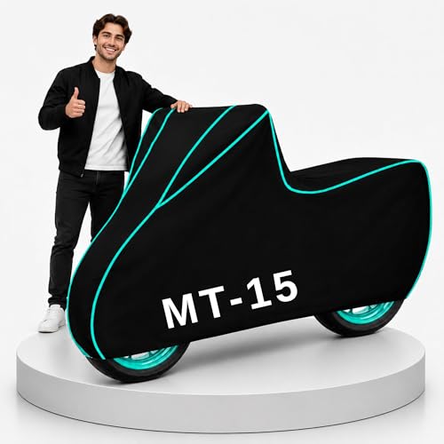 Image of My NEW Covers 100% Water Resistance MT-15 Bike Cover | Taffeta Body Cover for Rain & Sun | UV Protection, Dustproof, Scratch Resistant, Windproof, Heat Resistant, Vehicle Specific Fit