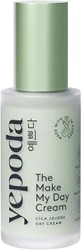 Yepoda The Make My Day Cream, Hydrating & Slow-Aging Day Moisturizer, Nourishing Cica Cream for Radiant Skin, Vegan Korean Facial Moisturizer for All Skin Types, 50ml