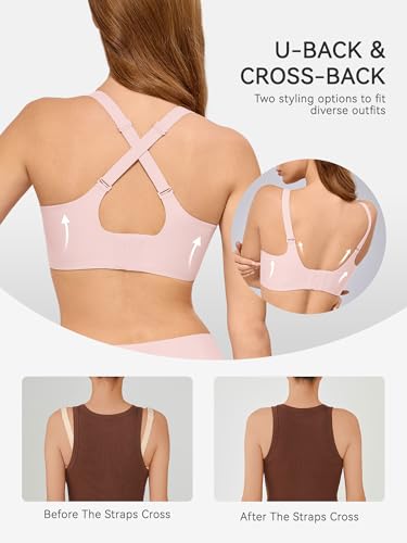 Image of LUCKMEEY Bras for Women No Underwire Wireless Bras - Seamless Push Up Full Coverage Bralettes Comfortable Everyday Bra