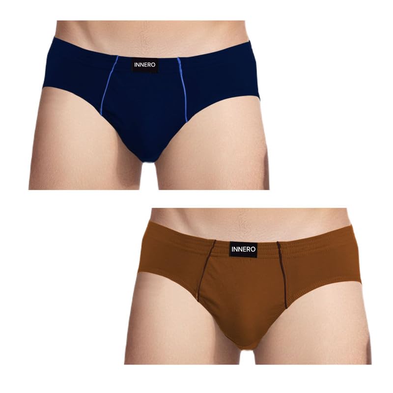 Image of INNERO Venus Mens Brief | Cotton Brief for Men | Attractive Assorted Solid Colors