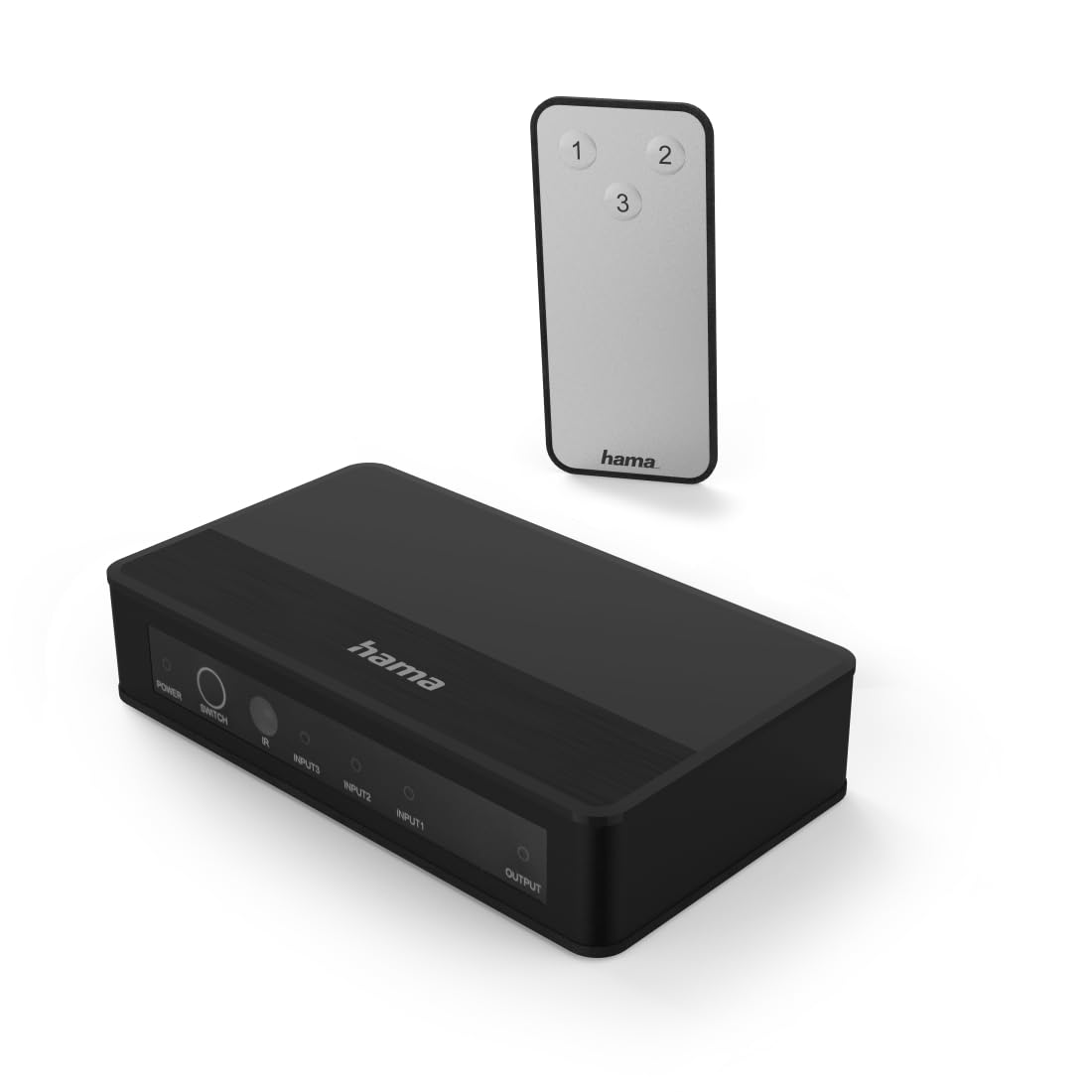 Hama HDMI™ 3 Port Remote Control Switch Gold Full HD Black