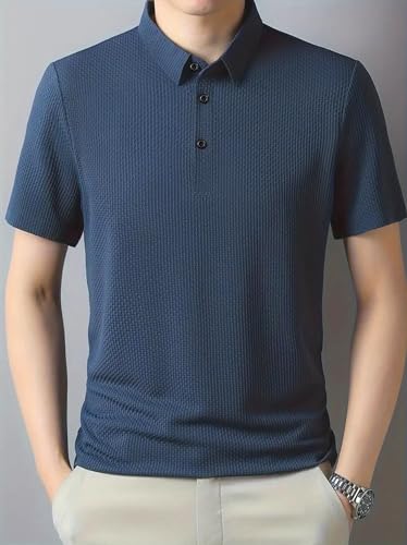 Image of POSHAX Men's Solid Regular Fit T Shirt