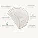 MakeMake Organics Organic Play Mat GOTS Certified Organic Cotton Nursery Floor Rug Washable Reversible Non Toxic Activity Mat Tummy Time Crawling Pad Thick Quilted (Round 48