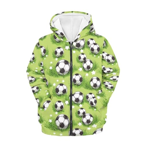Image of Coloranimal Unisex Girls Boys Long Sleeve Casual Hoodies & Sweatshirts Tops Kids Zip Up Jacket Coat Age 6-16 Year