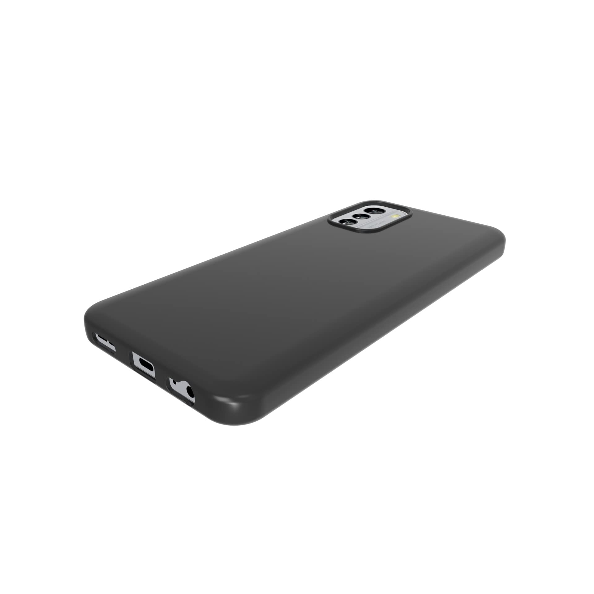 SNCLET per Nokia G22 Silicone TPU Bumper Custodia con Cordino Back Cover Ultra Sottile Morbido Shockproof Coperture Cordino Regolabile Anti Scratch Cover Custodia per Nokia G22,Nero
