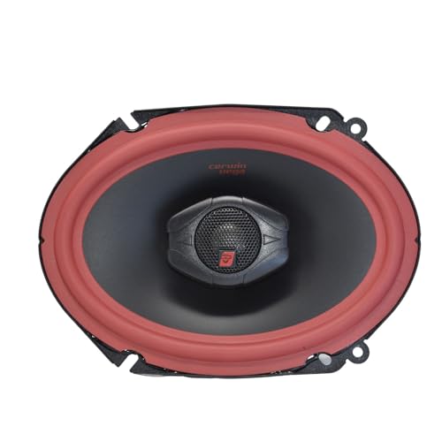 CERWIN-VEGA! Vega Series 6"x8" 2-Way Coaxial Car Speaker System, 75W RMS/400W MAX, 2 Ohm, Titanium Tweeters, Red Rubber Surround, Premium Car Audio System, Coaxial Car Speakers - Single Unit V468 - Thumbnail 5