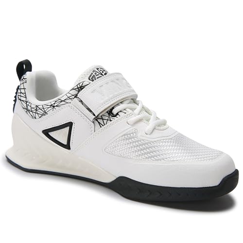 Image of Men's Weightlifting Shoes - Pro-Level Stability for Squats & Deadlifts - High-Traction Grip, Arch Support - Powerlifting & Strength Training Footwear
