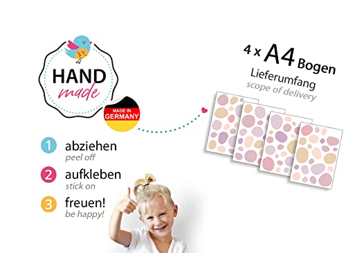 Little Deco DL925-8 - Adesivi da parete a pois per...