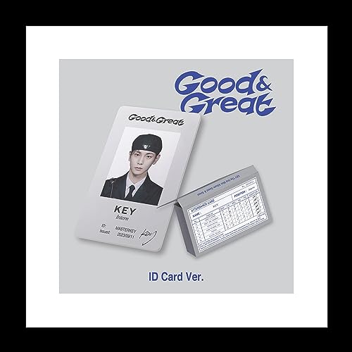 SHINee KEY Good & Great 2nd Mini Album ID Card Version Case+ID Card with QR+1ea Sticker+1p PhotoCard+10ea Image Card+Tracking Sealed