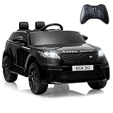 TOBBI Licensed Land Rover VELAR Ride On Toy Car for Toddler,12V 7AH Electric Car for Kids Ages 3-8 to Drive w/Remote Control, Music, Spring Suspension