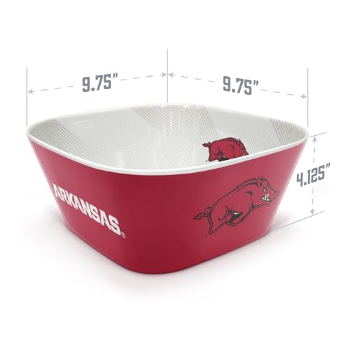 Image of YouTheFan NCAA Arkansas Razorbacks Large Party Bowl