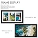 DUENPY 8x14 Collage Picture Frame, 4x6 Collage Picture Frame Displays Three 4x6 inch Photos, or 8x14 (Without Mat) for Available Horizontal Wall Mounting Display and Vertical, Black.