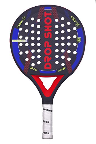 DROP SHOT Vanguard 1.0 Pala Pádel, Unisex Adulto, Negro, 360-385 gr