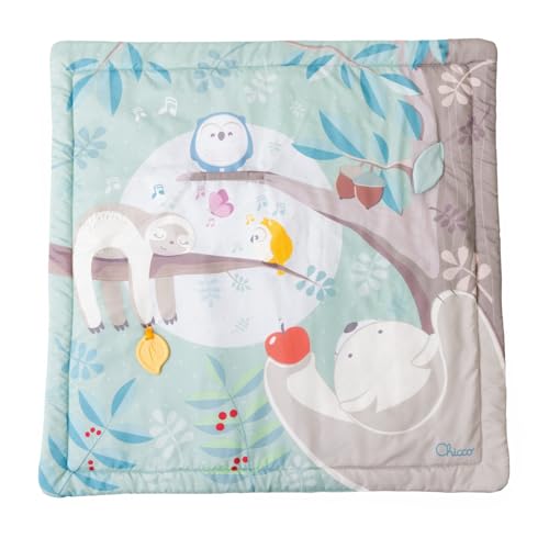 Chicco, Spielmatte 2in1, Elektronisches Paneel, Lichter, Geräusche und Klassische Musik, Tag- und Nachtmodus, Kompatibel Next2Me und Holzbetten, Babyspielzeug ab 0 Monaten