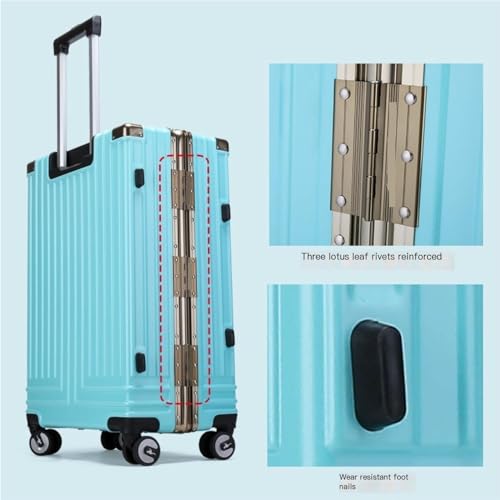 Suitcase Hard Shell Carry on Luggage Suitcases with Wheels Lightweight PC Travel Luggage Thickened Anti-Fall Suitcase Suitcases Large (Color : A, Size : 28in)2
