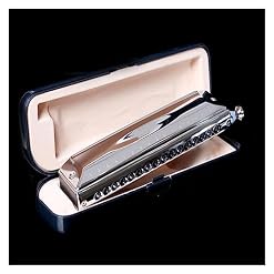 PacuM Harmonica par clé d’instrument 12 trous 48 tons Harmonica chromatique Alto D Key Bouche Instruments de musique sonores professionnels Harmonica - Les Beatles, Paul McCartney, John Lennon, RIngo Starr, George Harrison PacuM Harmonica par clé d'instrument 12 trous 48 tons Harmonica chromatique Alto D Key Bouche Instruments de musique sonores professionnels Harmonica – Image 3