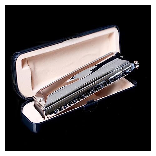 PacuM Harmonica par clé d’instrument 12 trous 48 tons Harmonica chromatique Alto D Key Bouche Instruments de musique sonores professionnels Harmonica - Les Beatles, Paul McCartney, John Lennon, RIngo Starr, George Harrison PacuM Harmonica par clé d'instrument 12 trous 48 tons Harmonica chromatique Alto D Key Bouche Instruments de musique sonores professionnels Harmonica – Image 4