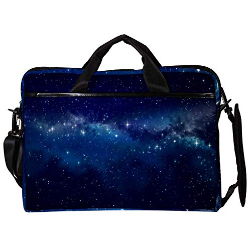 Bolso bandolera para portátil con protección acolchada y diseño galáctico Deep Starry Sky