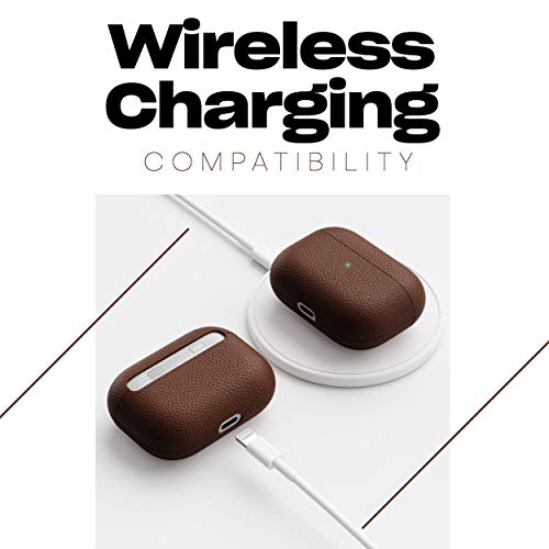 Étui AirPods Pro cuir marron pour éviter les rayures du boîtier - 7