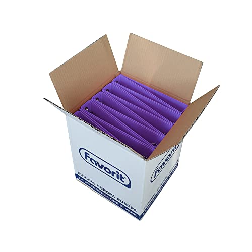 Favorit Sprint Ringordner aus Karton, 22 x 30 cm, 4 runde Ringe, 30 mm, Violett