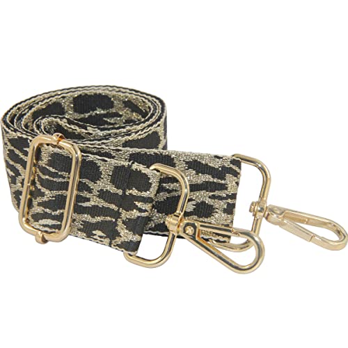 Image of Duwi Wide Handbag&Purse Strap Jacquard Woven Guitar Style Replacement Strap Multicolor Canvas Adjustable Crossbody Bag Strap
