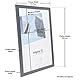 Hampton Frames OXFORD A3 (29,7 x 42 cm) Schwarzer Posterrahmen Acrylglas (Nicht-Glas) Vorderseite 1er-Pack