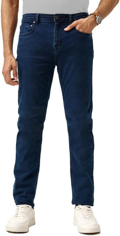 Men's Slim Fit Stretchable Jeans Denim Cotton Pants Stylish Ankle Length Jean