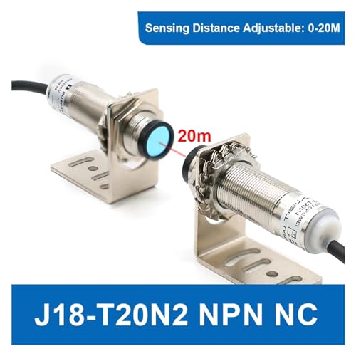Capteur de proximité photoélectrique J18-T M18 NPN NC 20 mètres - 3