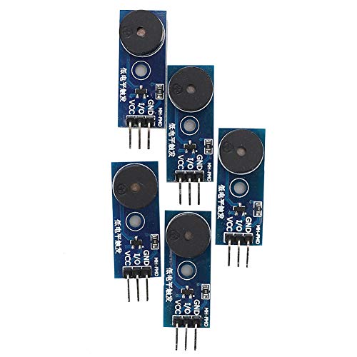 Walfront 5 PCS Buzzers 3.3 a 5V Buzzer Módulo DE Timbre Pasivo Control DE Sonido Alarma Alerta Alerta DE Alma