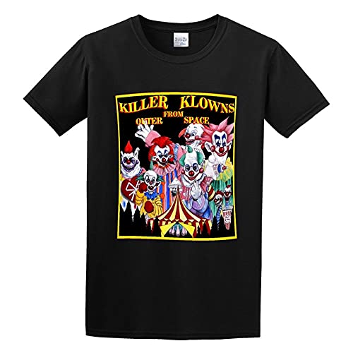 MINIOEM Unisex T-Shirt Art Killer Klowns from Outer Space Black XL