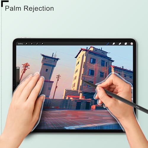 Image of DIGIROOT Upgrade iPad Pencil for Apple, 2IN1 3X Fast Charge Stylus Pen for iPad with Palm Rejection, Tilt Sensitive Work for iPad Pro 12.9 inch /11 inch M4, iPad 6-10, iPad Air 3-5 M2, iPad mini 5 /6, Black