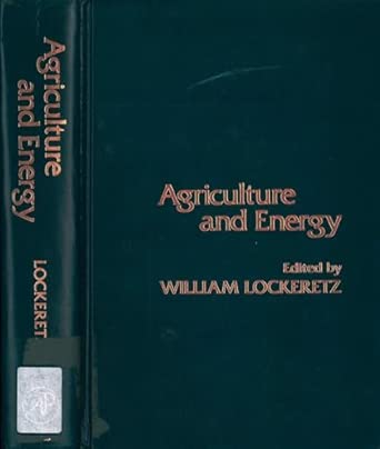 Agriculture and Energy book cover